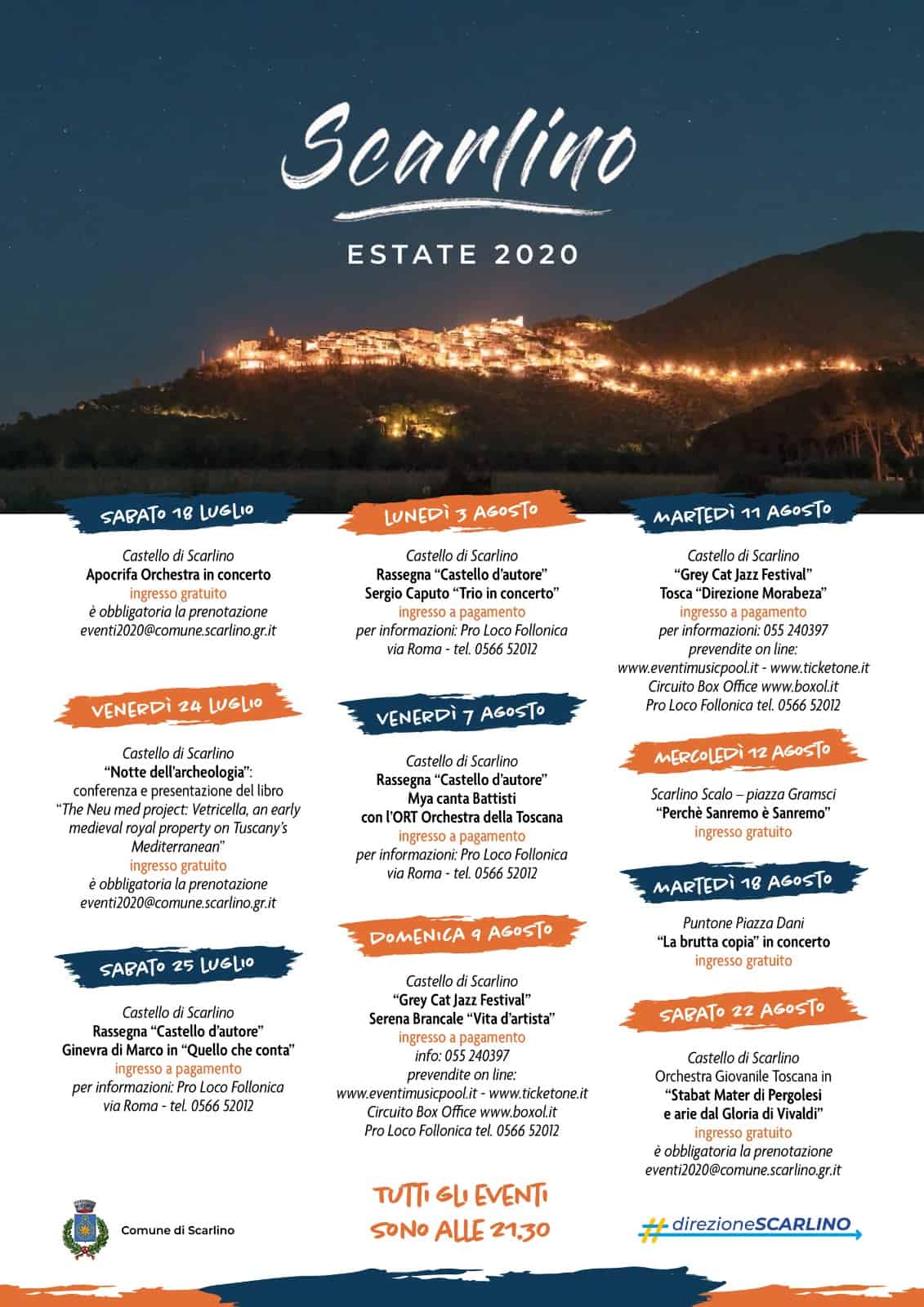 Programma eventi Scarlino